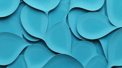 Abstract blue background with layered rounded shapes.