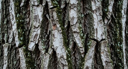 Close-up of textured tree bark.