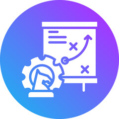 Business strategic   icon for strategic planning, website, application, printing, document, poster design, etc