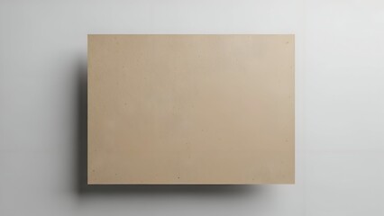 Blank Brown Cardboard Box on White Background.