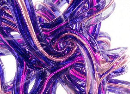 Quantum Ethereal Filament Sculpture: High-Key Macro Study
