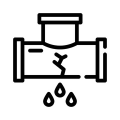 water leak line icon