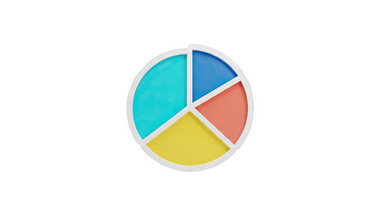 Colorful Pie Chart with Four Segments