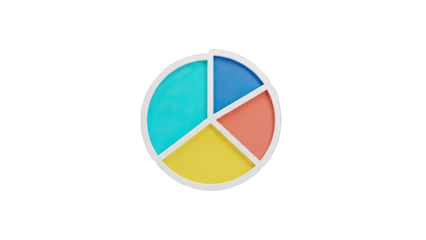 Colorful Pie Chart with Four Segments