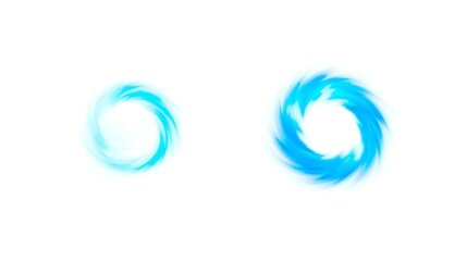 Blue swirling energy vortex effect