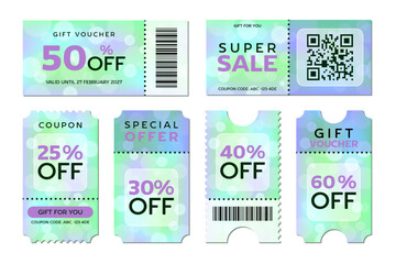 A set of festive spring sale coupons