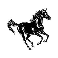 Obraz premium horse silhouette vector