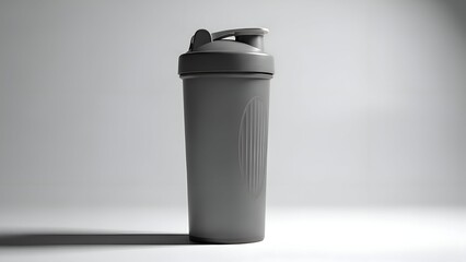 Reusable Plastic Shaker Bottle with Lid.