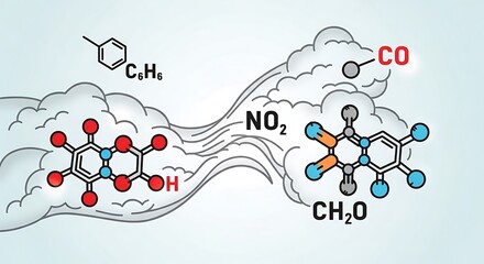 Chemical reaction molecular structure diagram.