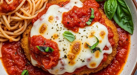 pizza with tomato and basil