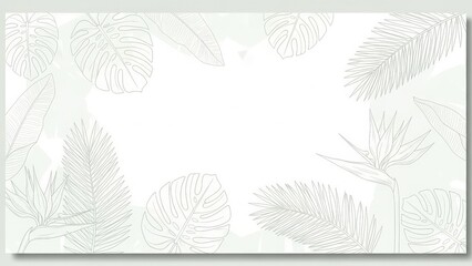 White Background with Faint Leaf Patterns.