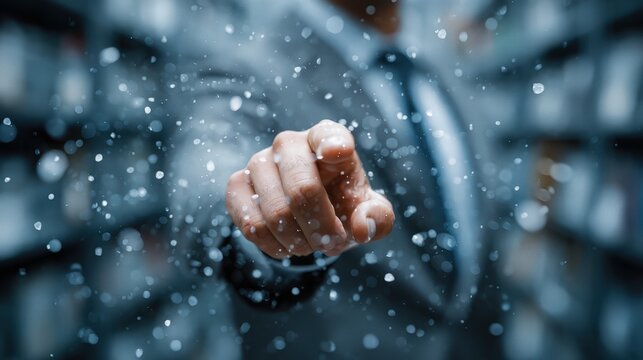 Businesspeople utilize artificial intelligence in document management systems for efficient file storage and organization in an office setting - Powered by Adobe