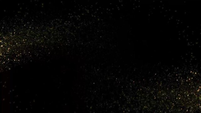Falling winter snow, seamless loopable background footage. Black png background.