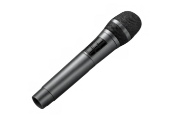 Dynamic microphone capturing sound for live music, podcasting, interviews, and public speaking, creating high-quality audio