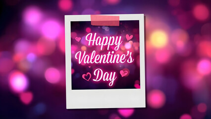 Happy Valentine&rsquo;s Day photo frame 