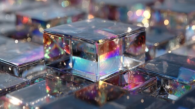 Layered glass panels modern architectural texture wallpapers