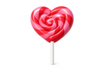Heart shaped lollipop design for sweet themed party decor and celebrations