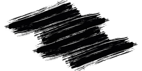 Diagonal black ink brush strokes on white background creating a textured grunge effect. The strokes are varied in width and density.