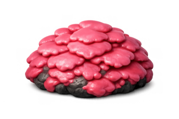 Coralline algae icon in simple composition for marine biology design