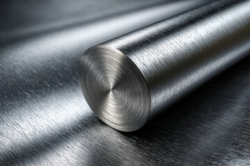 Matte stainless steel background with circular brushing and centered soft glow