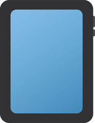 タブレット端末のフラットイラスト
