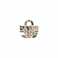 decorative bag vector