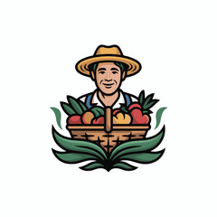 farmer with vegetables