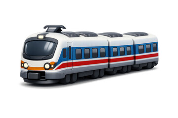 Modern commuter train icon for transport design and travel app interface