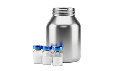 Medical Vials and Large Container