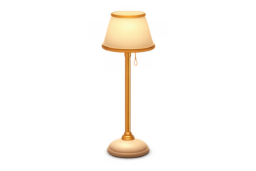 Elegant floor lamp design with warm lighting for modern interior decor