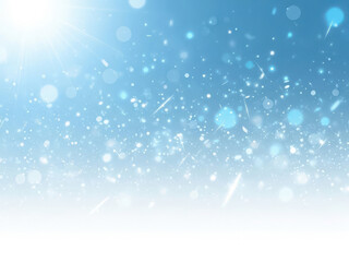 Blue and white glittering background