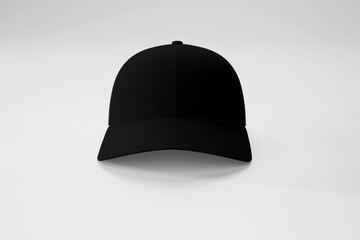 Minimal Black Baseball Cap Mockup for Branding Presentation
