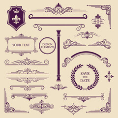 Set of Vintage Design Elements