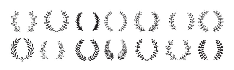 flower ornament wreath olive branch wreaths greek leaf