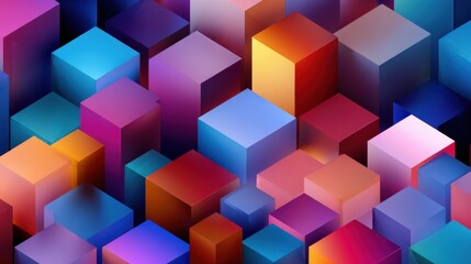 Abstract colorful geometric shapes background design