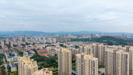 Fototapeta premium The Scenery of Linqu Urban Architectural Complex in China