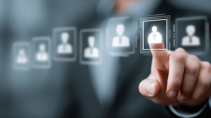 HR professionals utilize digital tools to review candidates and evaluate talent for organizational growth and workforce success