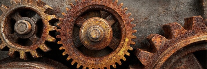 Close-up of rusty gears (3)