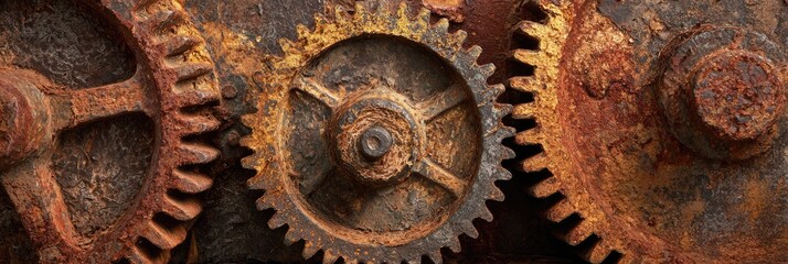 Close-up of rusty gears (4)
