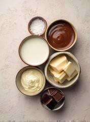 Sweet treats ingredients arranged