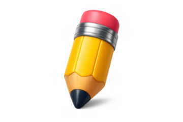 Vibrant cartoon pencil illustration for art and education themes