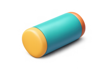 Playful geometric cylinder design for art and inspiration