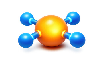 Neural node icon illustration for technology and network design