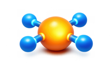 Neural node icon illustration for technology and network design