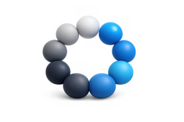 Circular gradient loading icon design for ui and ux development