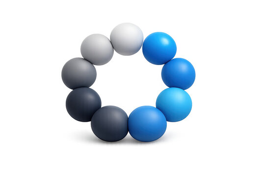 Circular gradient loading icon design for ui and ux development - Powered by Adobe