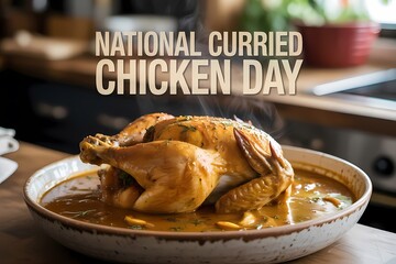 National Curried Chicken Day with Spiced Roasted Chicken