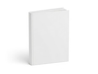 Blank white book cover
