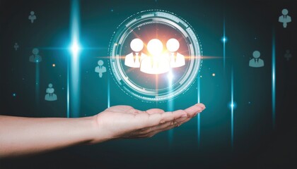 Teamwork Hand Digital.