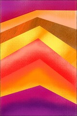 Bright orange, yellow, and purple geometric and diagonal shapes. Digital compositing as an abstract background.